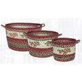 Capitol Importing Co Cranberry Craft-Spun Utility Jute Braided Small Baskets, 9 x 7 in. 38-UBPSM9390C